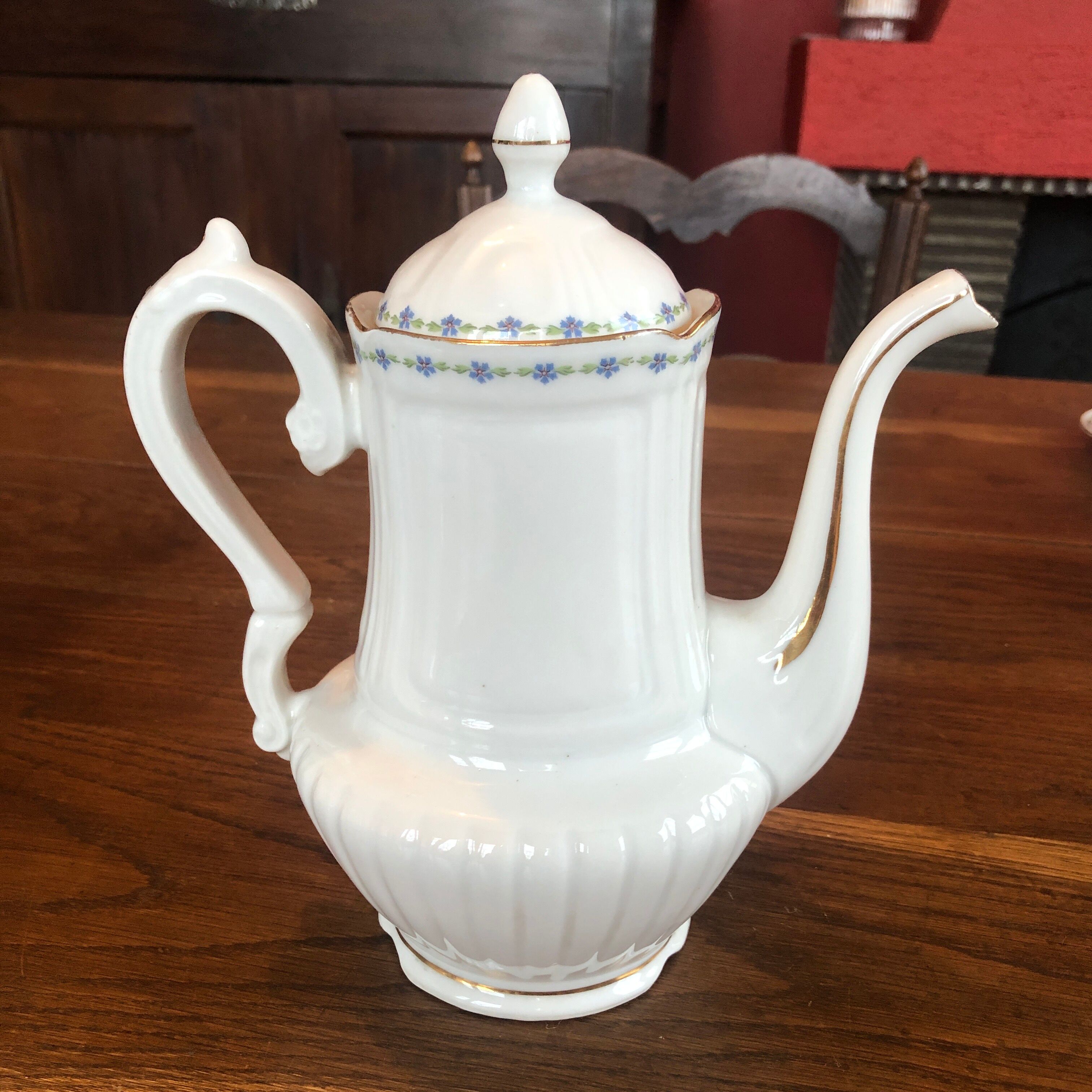 Old Limoge porcelain coffee maker