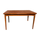 Extendable dining table with vintage 60s teak extensions