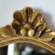 Rocaille mirror Louis XV style gilded with vintage gold leaf