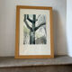 The tree in the city, watercolour on paper, signed Ventil.