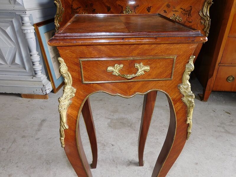 Harness in veneer and bronze