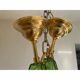 Contemporary Light and Dark Green “Poliedri” Murano Glass Chandelier by Sim