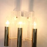 Pair of Murano glass wall lights by Kalmar, Model Lipizza, Austria, 1960s.