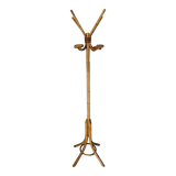 Coat rack in rattan and bamboo