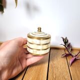 Box with brass lid & mother-of-pearl