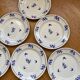 Saint Amand dessert plates blue flowers