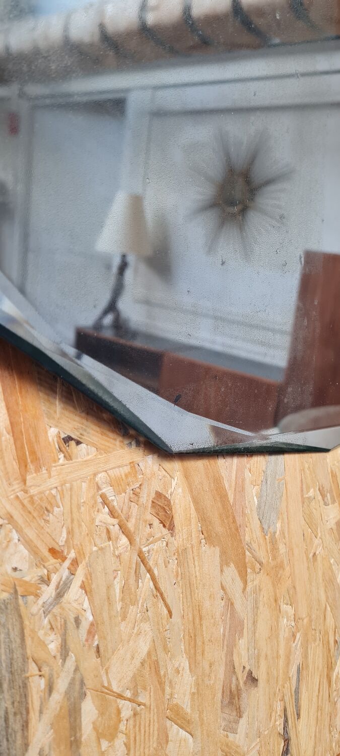 Art Deco beveled mirror