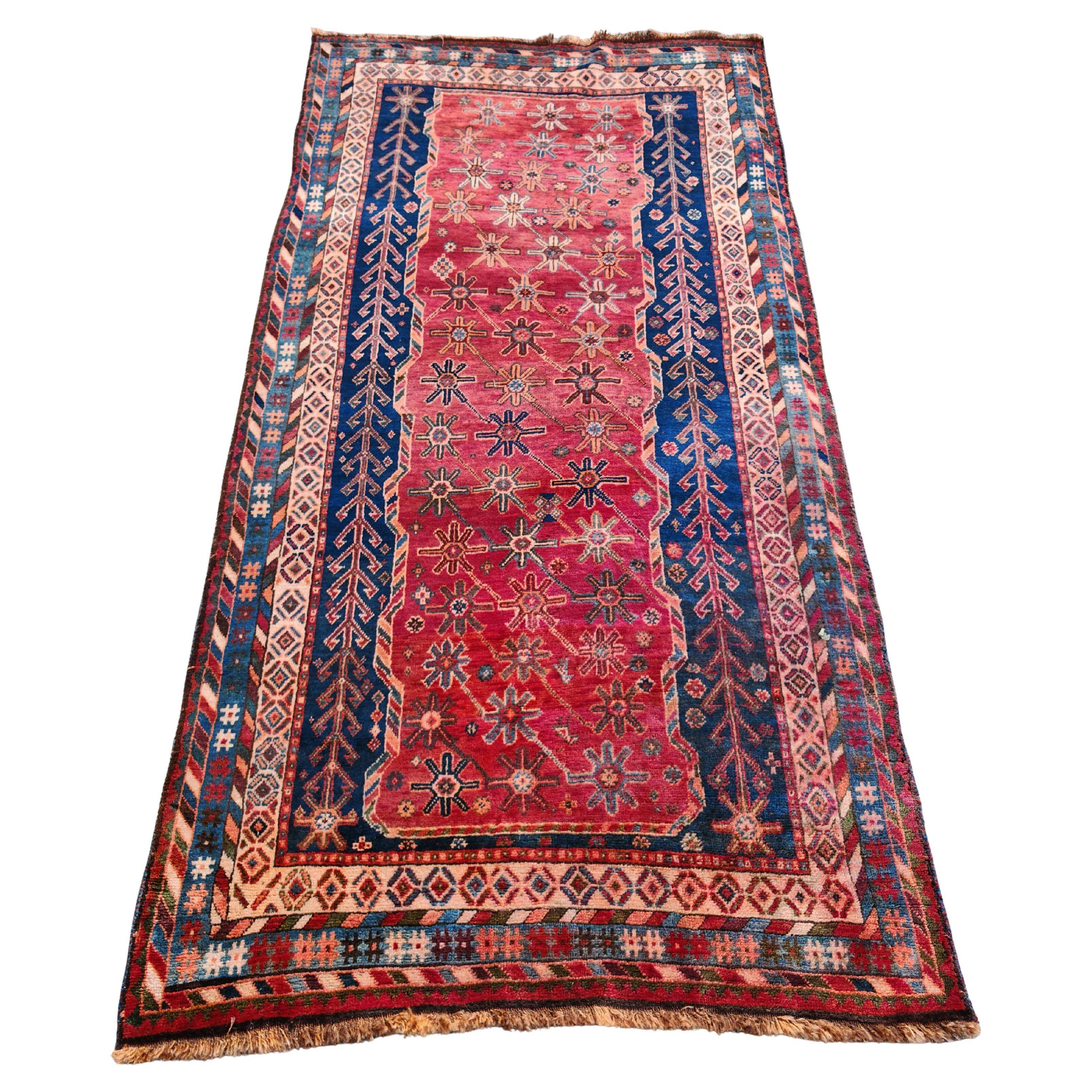 Vintage Persian Luri rug wool from the 1950s