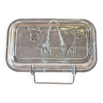 Très joli beurrier en verre de chez Arcoroc en très bon état