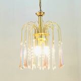 Murano Glass Teardrop Waterfall Chandelier, Italy, 1970s