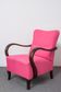 Fauteuils roses Art Déco, années 1920,