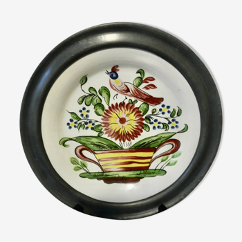 Desvres rooster plate