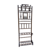 Vintage 1930s curved wood bamboo coat rack