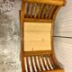 Exotic wooden seat