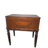 Marquetry silverware cabinet