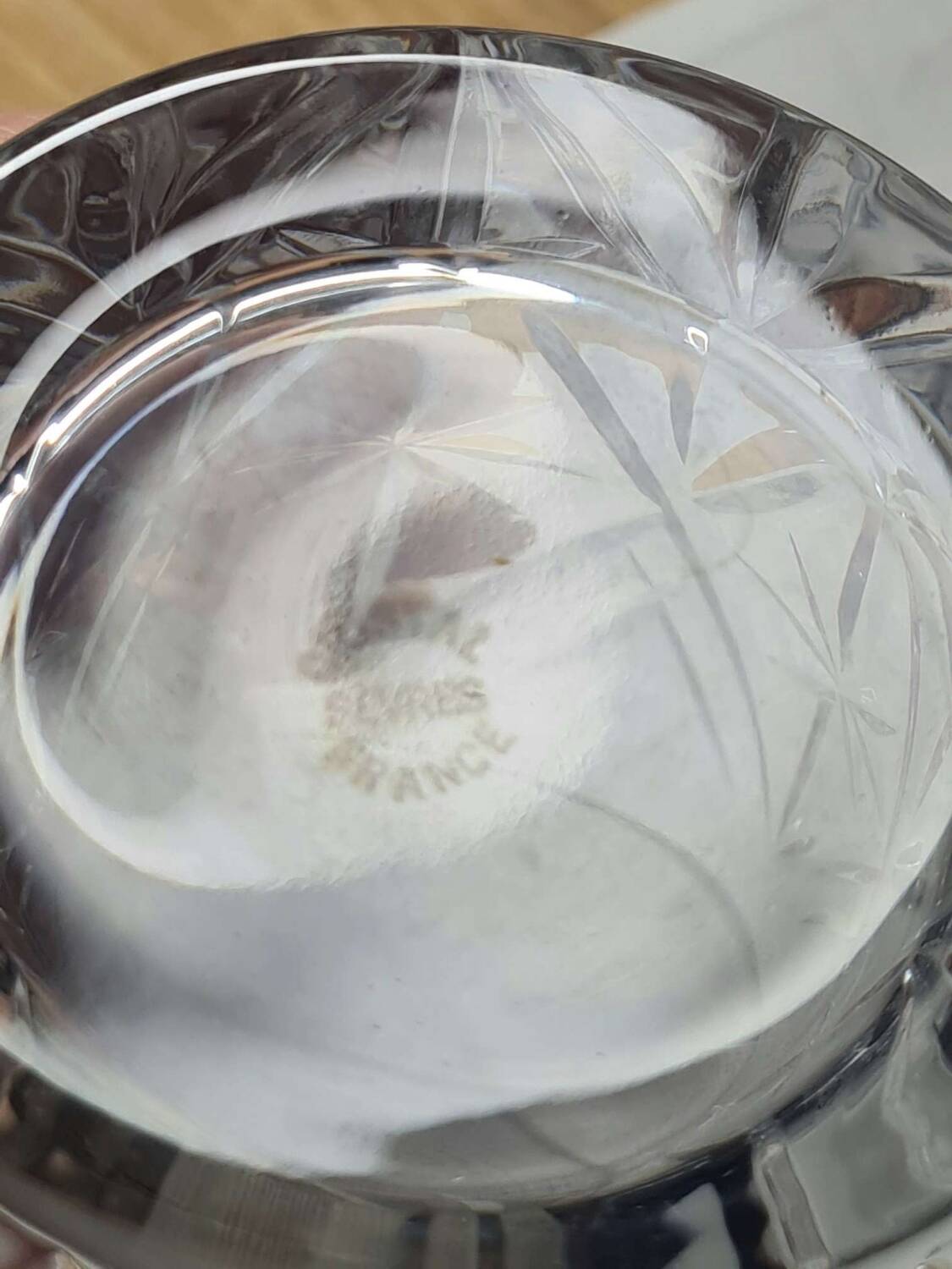 Cut glass crystal from Sèvres