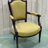 Fauteuil de style Louis XVI en hêtre fin XIXème