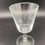 Water glasses with chiseled patterns