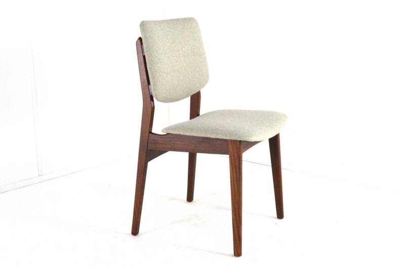 Set of 4 dining chairs 'Overpelt' - mid century dutch design in teak