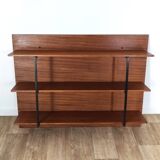 60' wall-mounted bookcase shelf