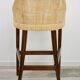 Wooden and rattan bar stool, France