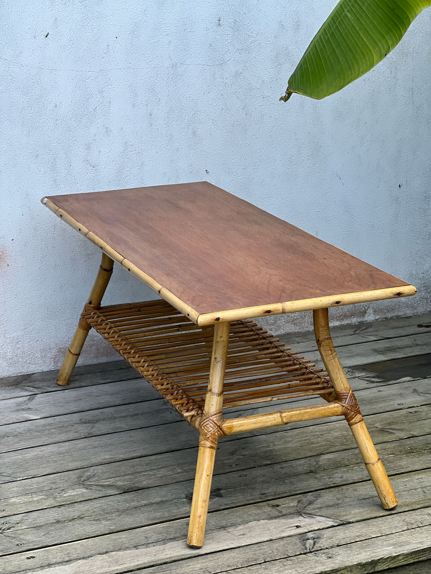 Rattan coffee table