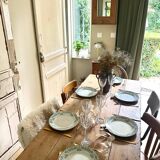 Set of 10 Moulin des loups plates