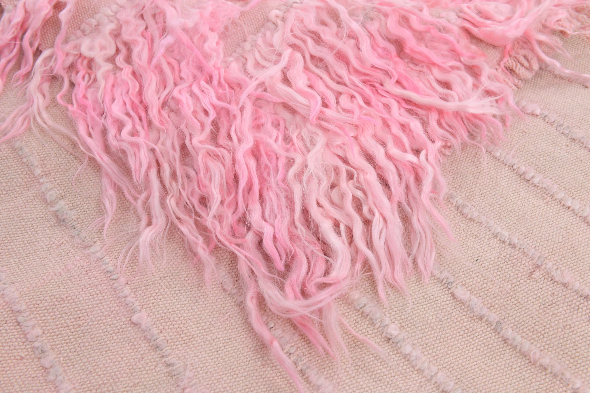 Tapis runeur rose vintage 98x314cm