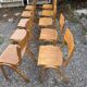 Lot de 50 chaises bistrot empilables vintage 