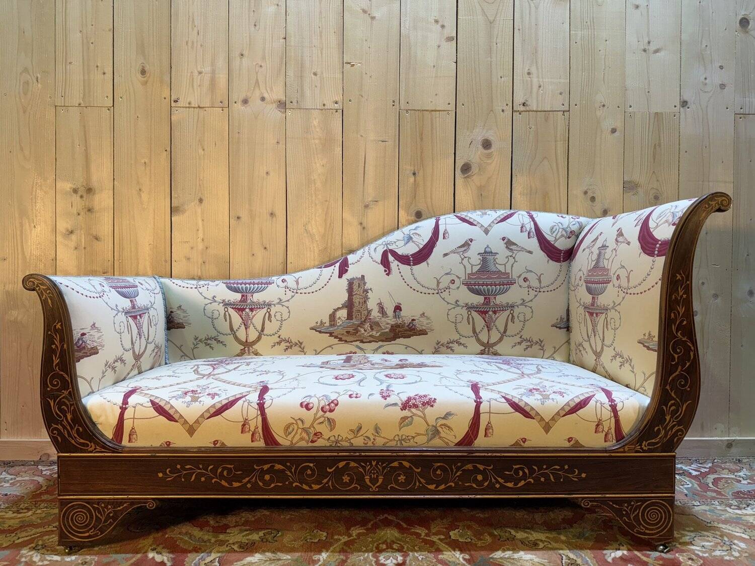 Charles X period Recamier bench