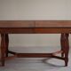 Art Deco dining table in teak, with butterfly extension, Danish cabinetmaker, 1940s.