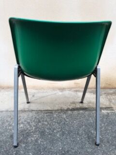 Modus Office Chairs by Osvaldo Borsani for Tecno, 70s, Set of 4 stackables