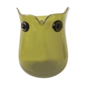 Zoomorphic pot "owl" blown glass