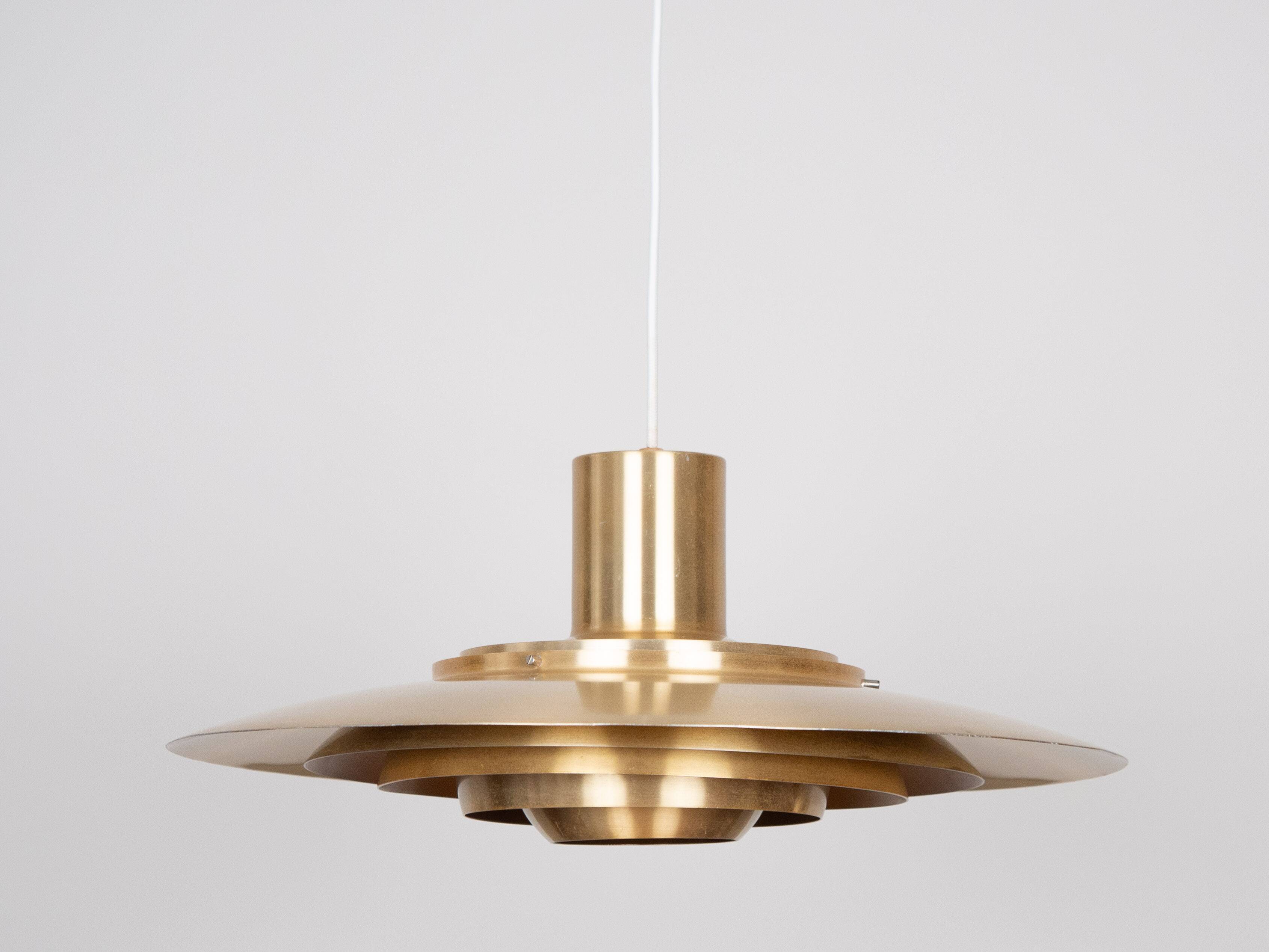 Danish vintage pendant lamp P376 by Fabricius and Kastholm, Nordisk Solar