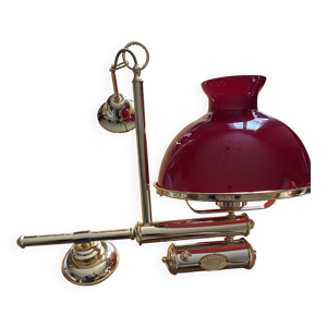 Suspension vintage italienne - opalin