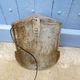 Antique Soviet exterior house sign road sign and street lamp lantern in toleware C1940 Industrial