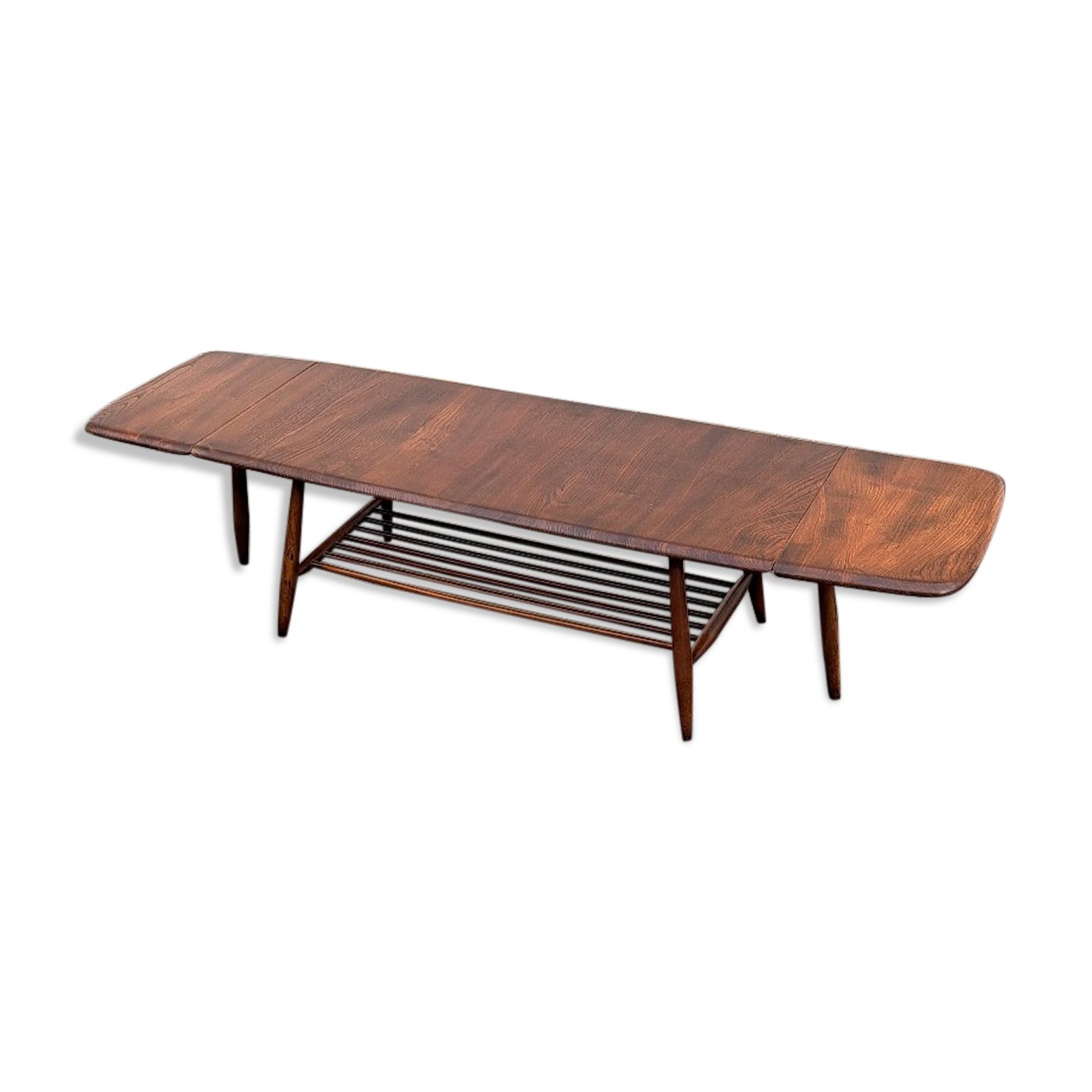 Table basse Ercol avec deux rallonges