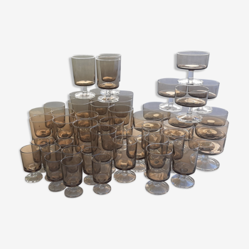 Lot de 47 verres 1970