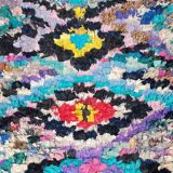 Former Moroccan boucherouite carpet 215 x 80 cm