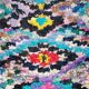 Former Moroccan boucherouite carpet 215 x 80 cm