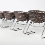 Set of 4 Flynn chairs by Gastone Rinaldi, Italy circa 1970