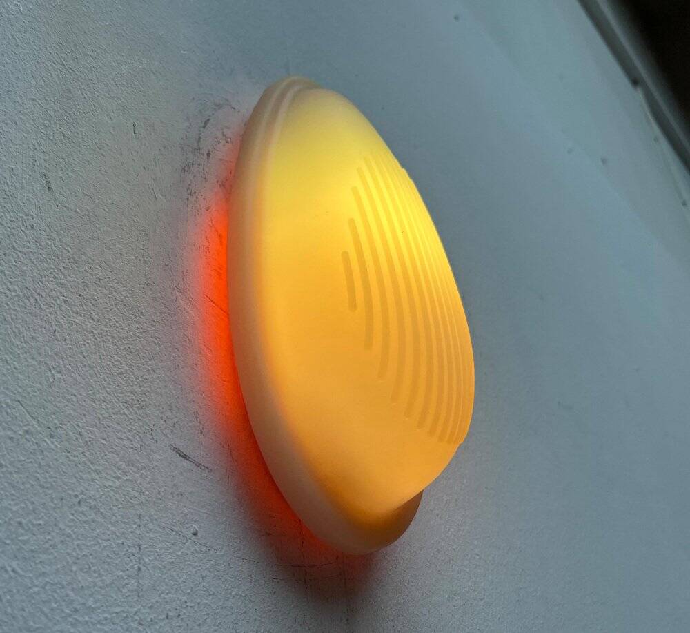 Postmodern Italian silicone wall lamp model Drop 1 by Marc Sadler for Arteluce, 1990s.
