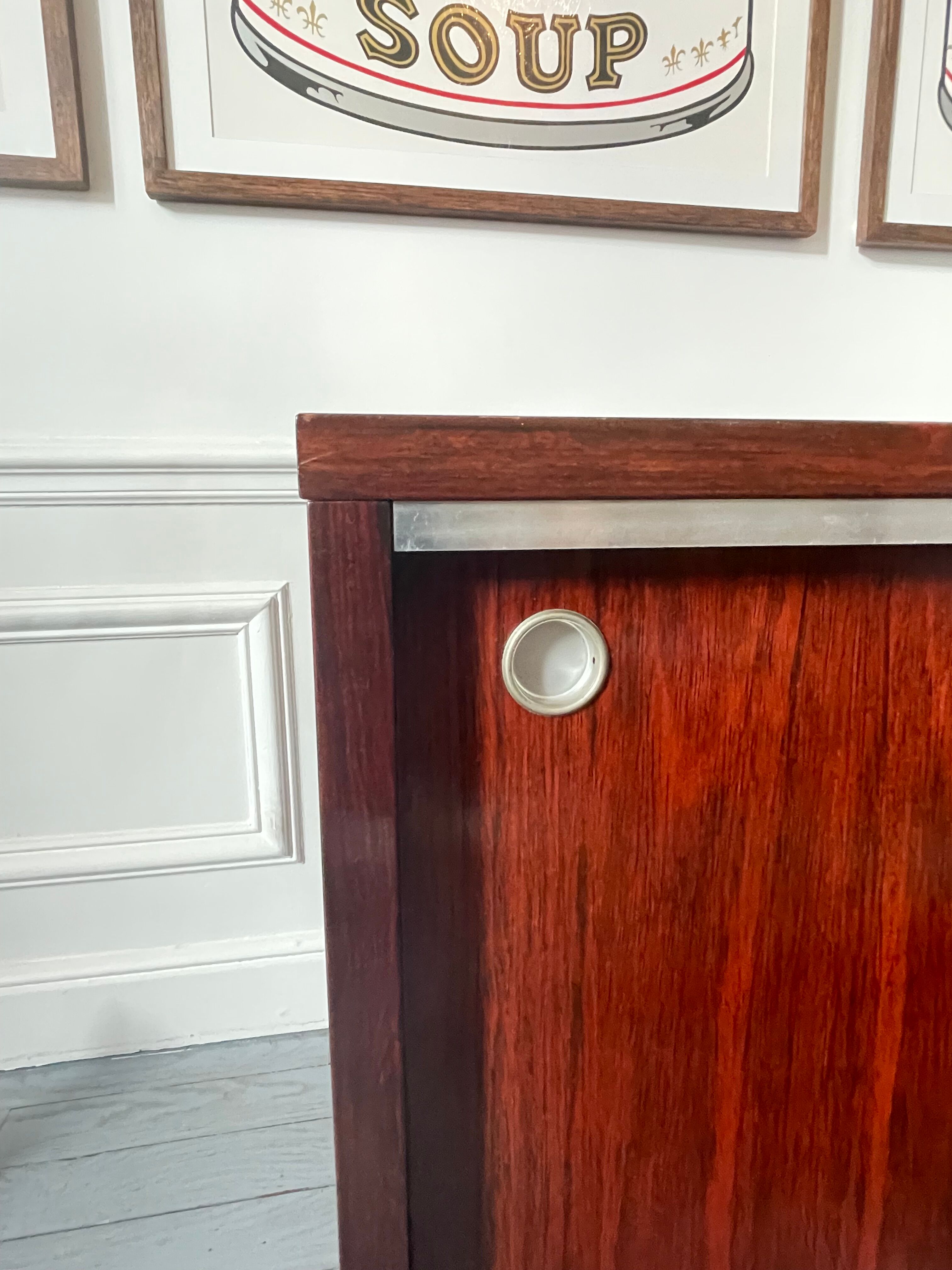 Georges Nelson storage unit on wheels by Mobilier International