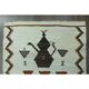 1970s Vintage Turkish Oushak Handmade Wool Cotton White Runner Rug 91x328