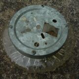 Glass wall lamp, vintage 70s