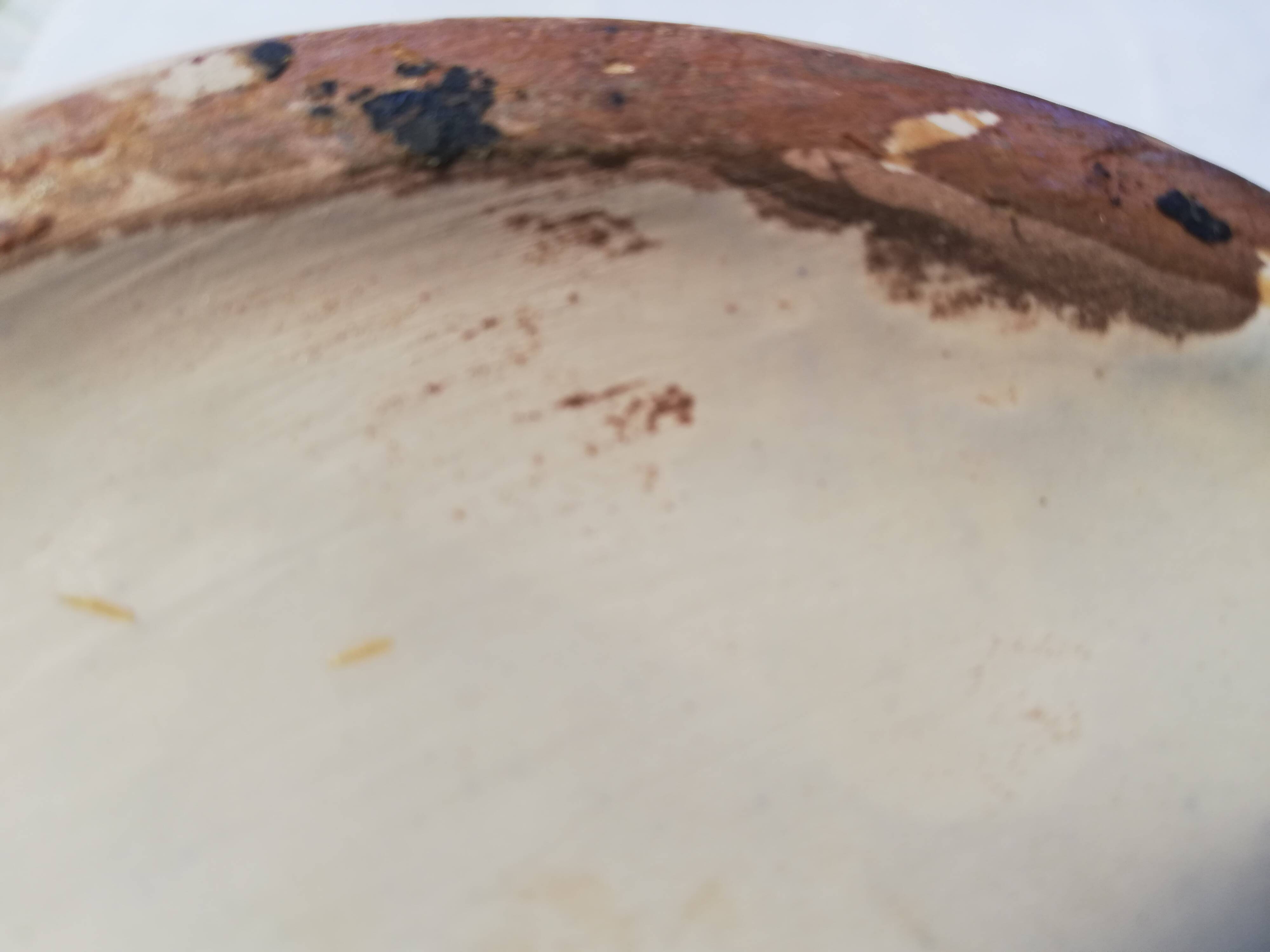 Large old ceramic vase signed