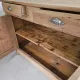 Very buffet just old solid raw pine wood.