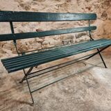 Antique folding garden bench – France – 1930s
