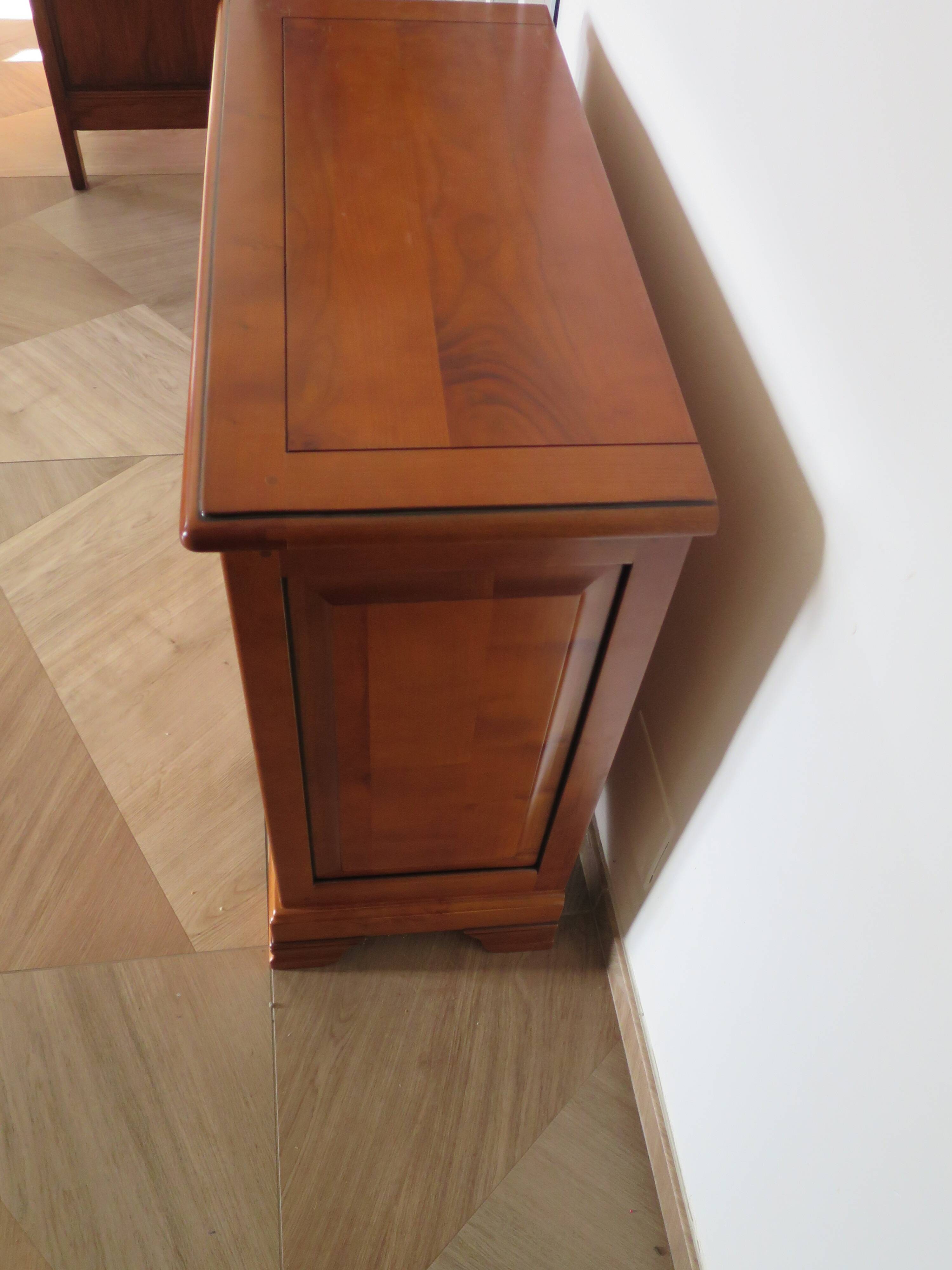 Meuble d’entrée-buffet d’appui-Louis Philippe- 1 tiroir-2 portes Merisier