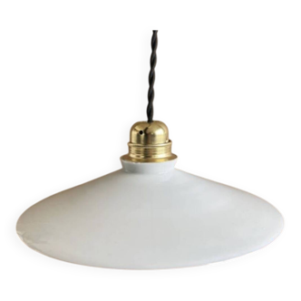 Antique opaline pendant light